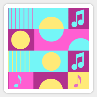 color pop music Sticker